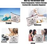 JYTAPP Makeup Bag Board Planchette Canvas Cosmetic Bag Spirit Board Art Zipper P... - Image 7