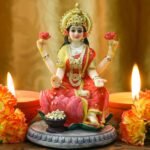 Indian Goddess Lakshmi Statue Figurine - 5.3”H Lakshmi Idols Statue Murti Laxmi ... - Image 3