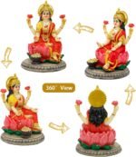 Indian Goddess Lakshmi Statue Figurine - 5.3”H Lakshmi Idols Statue Murti Laxmi ... - Image 5