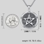 Odinstone Nudo De Bruja Plata 925 Tetragramaton Amuleto Witches Knot Necklace Te... - Image 3