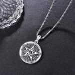 Odinstone Nudo De Bruja Plata 925 Tetragramaton Amuleto Witches Knot Necklace Te... - Image 5