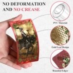 78 Pink Tarot Cards with Guide Book,Gold Foil Rider Waite Tarot Deck PVC for Beg... - Image 4