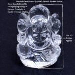 Ganesh Statue Natural Crystal Quartz Gemstone Ganesha Success and Good Luck Crys... - Image 3