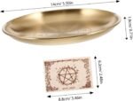 MAGICLULU 1Set Altar Plate Candle Holder for Rituals Decorative Tealight Tray fo... - Image 3