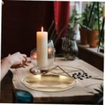 MAGICLULU 1Set Altar Plate Candle Holder for Rituals Decorative Tealight Tray fo... - Image 5