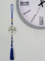 LUCKBOOSTIUM Evil Eye Tree Charm Pendant with Blue Tassels - Evil Eye Keychain f... - Image 5