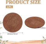 FINGERINSPIRE 10 inches Diameter Wooden Crystal Grid Board Round Sacred Geometry... - Image 3