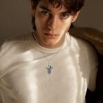 St. Michael Men's Necklace, 925 Sterling Silver Black Crystal Archangel Michael ... - Image 5