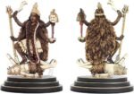 4 Inch Maa Kaali Wood Carved Statue in Exotic Hard Woods - Multi Layered Hand Ma... - Image 3