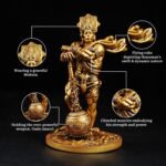 Big Bahubali Hanuman Statue for Home Decor Marble & Resin Lord Hanuman Idol Bajr... - Image 5