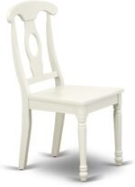 East West Furniture AVKE7-LWH-W 7 Piece Dining Table Set Consist of an Oval Dini... - Image 6