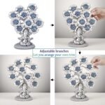 Evil Eye Flowers Lucky Tree with Silver Ganesha Hindu Elephant God Statue Home O... - Image 4