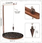 penduIum Display Stand - Wiccan Crystal Holder, Divination Rack | Copper Board T... - Image 8