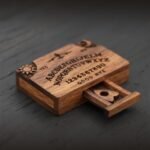 Miniature Spirit Board with Drawer - Wooden Spirit Board Set with Planchettes, U... - Image 3