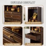 Open Altar Cabinet with Large Storage, Meditation Table Altar, Shrine Altar for ... - Image 5