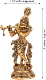 WC_Lord Krishna with bansuri Janmashtami Krishna Statue Figurine with murli Bans... - Image 5