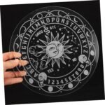 Acrylic Pendulum Board for Divination Multi-Functional Ritual Tray with Alphabet... - Image 7