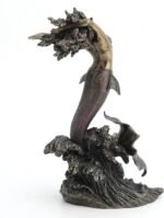 Veronese Design 10 5/8 Inch Yemaya Goddess of The Seas Cold Cast Resin Bronze Fi... - Image 3