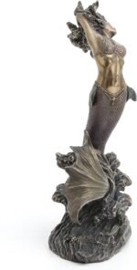 Veronese Design 10 5/8 Inch Yemaya Goddess of The Seas Cold Cast Resin Bronze Fi... - Image 6