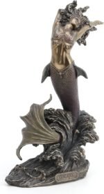 Veronese Design 10 5/8 Inch Yemaya Goddess of The Seas Cold Cast Resin Bronze Fi... - Image 8