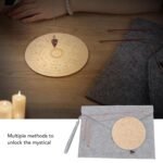 99.9% Copper Dowsing Rods Spiritual Divining Pendulum Board Mat Kit for Ghost Di... - Image 3