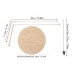 99.9% Copper Dowsing Rods Spiritual Divining Pendulum Board Mat Kit for Ghost Di... - Image 7