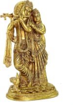 eSplanade Brass Radha Krishna Murti Idol Statue Sculpture - 12 inches | Pooja Id... - Image 4