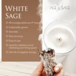 White Sage Smudge Sticks 4" Long - Burning Sage Bundle for Cleansing House, 3pk - Image 5