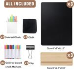 SELEAD Small Chalkboard Words Sign - 3 Pack 6x8 Inch Tabletop Decorative Chalk B... - Image 7