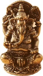 Brass Ganesha Figurine Decorative,Solid Copper Decorations,Small Metal Statue,Te... - Image 2