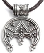 Celtic Crescent Moon Necklace Sterling Silver - Wiccan Luna Pendant - Female Sym... - Image 2