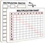 Dry Erase Multiplication Chart White Board, 9" x 12" Double Side Table Math Mani... - Image 2