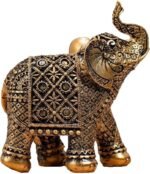 Gold Resin Elephant Figurine – Modern Minimalist Outdoor & Indoor Decoration for... - Image 2