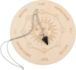 Hemoton 1Set Dowsing Pendulum Divination Board Pentagram Altar Board with Dowsin... - Image 2