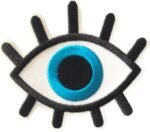 Lucky Evil Eye Patch, 3 inches - Hamsa Protection Amulet Blue Eye Jeans Patch, E... - Image 2