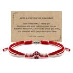 Red Evil Eyes Bracelet, Adjustable Red String Talisman Amulet, Lucky and Protect... - Image 2
