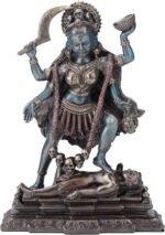 Veronese Design 7 3/4 Inch Kali Hindu Goddess Standing On Lord Shiva Cold Cast R... - Image 2