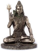 Veronese Design Lord Shiva in Meditation Pose Hindu God Cold Cast Resin Antique ... - Image 2