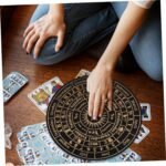 PRETYZOOM Elegant Wooden Tarot Pendulum Board for Divination Metaphysical Dowsin... - Image 8