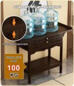 Meditation Altar Table Shelf for Pooja & Offerings, Buddha Board with Drawer, Pe... - Image 7