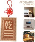 STOBAZA Wooden Bagua Corner Amulet Plaque for Feng Shui Moon Phase Pendulum Boar... - Image 9