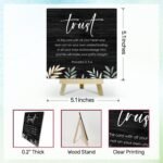 A12 Christian Wooden Sign, Bible Verse Decor - Prayer Room Plaque & Table Center... - Image 3