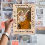 Mommy Picture Frame -He Calls Me Mammy, Birthday Gifts For New Mom, 4x6 Wooden P... - Image 6