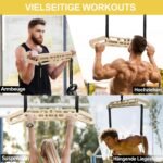 POWER GUIDANCE Wooden Hangboard Portable Rock Climbing Hangboard with Suspension... - Image 5