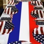 Hotop 6 Pcs 4th of July Table Runners Plastic Patriotictable Runner 14 x 108 Inc... - Image 4