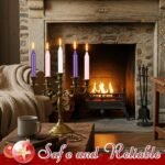 Patelai Set of 40 Pcs Advent Candles 5 Inch x 3/4 Inch Unscented Purple Pillar C... - Image 8