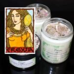 BlkGrlMagick Freya Norse Goddess Crystal Candle, Moonflower Nectar Scented Candl... - Image 3