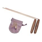 Copper Dowsing Rods Kit - Natural Walnut Wooden Handles Divining Rods with Solid... - Image 2