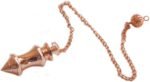 Copper Metal Cone Point Healing Dowsing Reiki Divination Meditation Fortune Pend... - Image 2