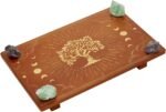 FINGERINSPIRE Altar Table 12x8 Inch Rectangle Wooden Divination Meditation Stand... - Image 2